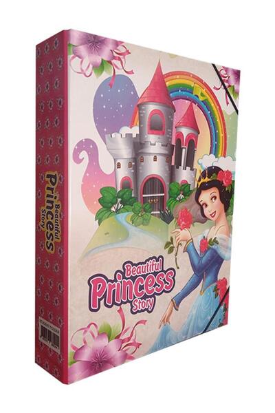 Artlantis Lastikli Klasör Kız Figürlü 1 Adet İpli Klasör 32x24x6 cm Okul Öğre...