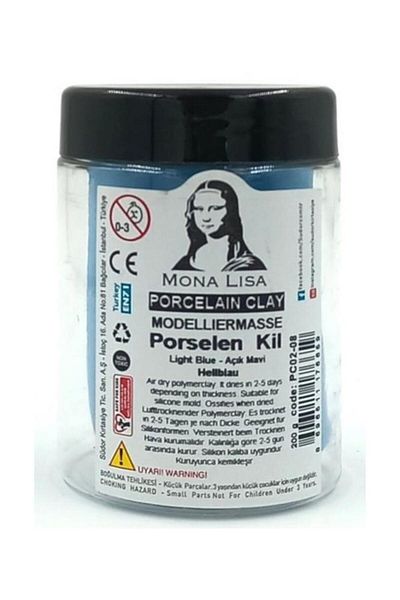 Monalisa Mona Lisa Porcelain Clay 200 Gr Light Blue