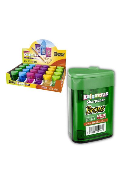 Brons Color Triangle Sharpener - 2 Blades, 1 Piece