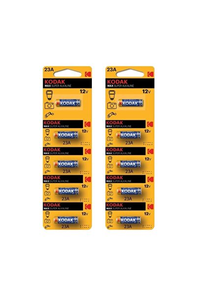 Kodak Pil 23 A Araba Garaj Kumanda Pili 12 Volt 2 Paket 5 li 23A Alkalin Kuma...