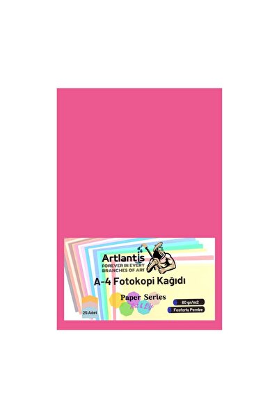 Artlantis ورق تصوير A-4 وردي اللون فسفوري، عبوة واحدة مكونة من 25 ورقة ورقًا ...