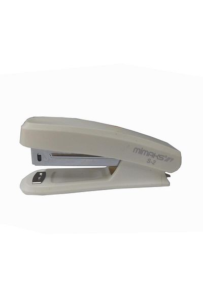 Mimaks Stapler White S-3 Stapler No:10 1 Piece Small Stapling Machine 10-15 Pages School Desk Student Ofi