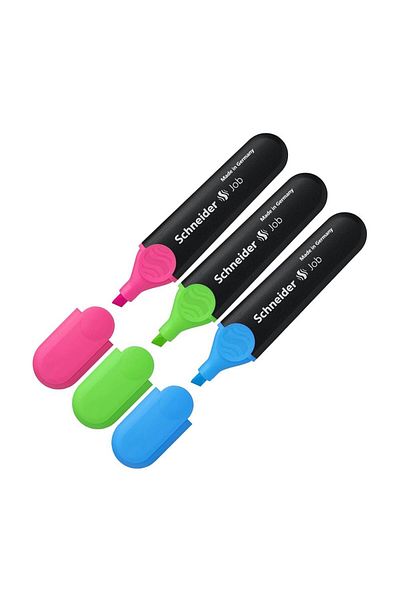 SCHNEIDER Highlighter Jop (Pink - Green - Blue) 3 Pieces Jop Pointing Pen 3 Pieces
