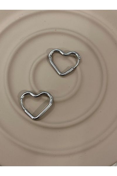 YASİN TOPÇU Steel Silver Earrings