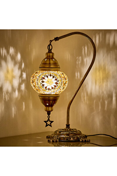 Demmex Mosaic Desktop - Turkish and Moroccan Gift Lamp, Lampshade Night Light...