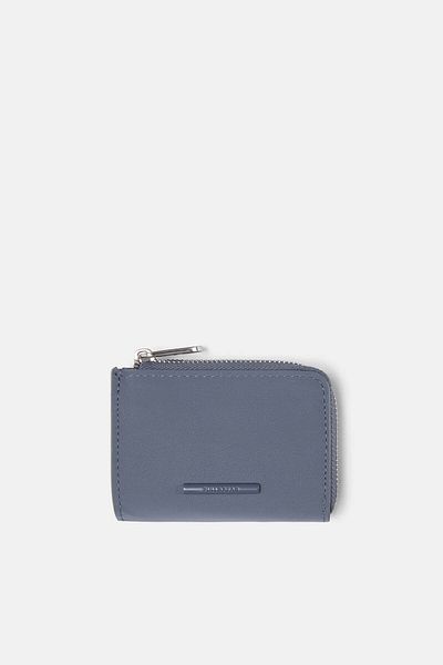 Pull & Bear Rubberised card holder purse