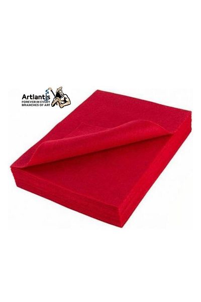 Artlantis Red Felt A4 2 Mm 20x30 Cm 5 Pieces 1 Pack School Nursery Activity