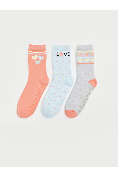 LC Waikiki LCW Kids Декорирани чорапи за момичета, 3 чифта (W4)
