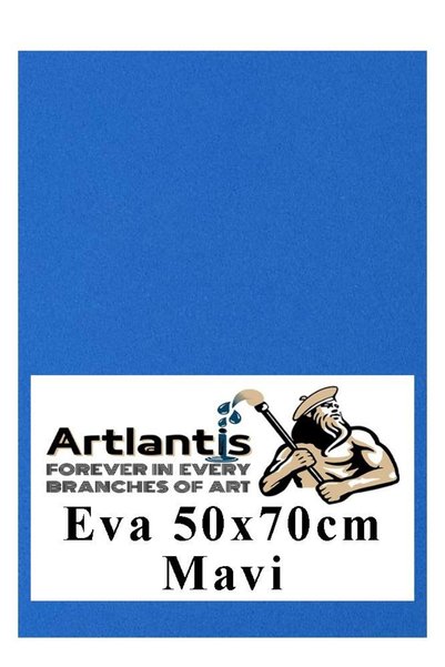 Artlantis Mavi Eva 50x70 cm 1 Adet Eva Süngeri Okul Kreş Anasınıfı Elişi Etki...
