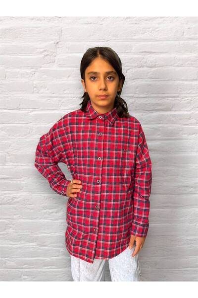 İvven's Ivven's Kids Girls Oversize Wide Fit Long Print Shirt
