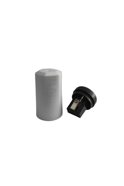 Adel Gray Pencil Sharpener Hexagonal Single Blade 1 Piece Blackline Pencil Sharpener Gray Color 1 Piece
