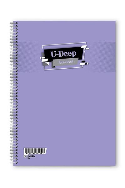 Umut Lined 96 Sheets Spiral Notebook A4 Size Plastic Cover (1 Piece)