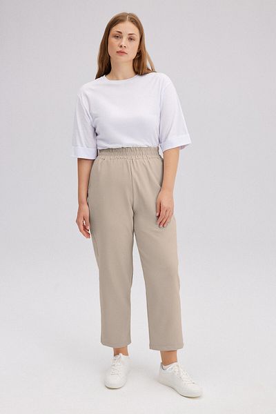 Touché Privé ELASTIC WAIST CREPE PANTS