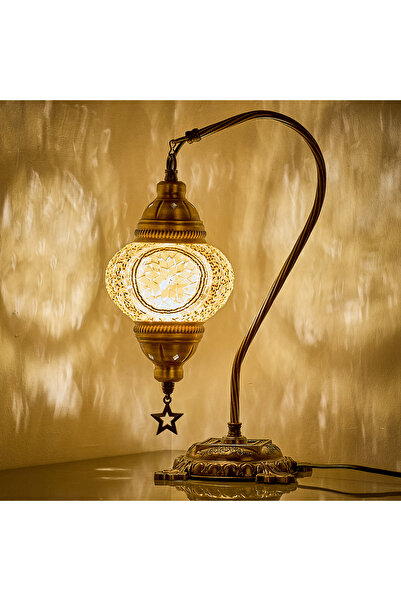 Demmex سطح المكتب الفسيفسائي - مصباح هدية تركي ومغربي، مصباح ليلي عاكس الضوء (اقرأ الوصف)