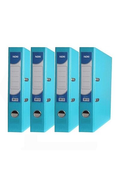 Noki Office Folder Turquoise Narrow Turquoise Office Folder with Rings 6 Pieces