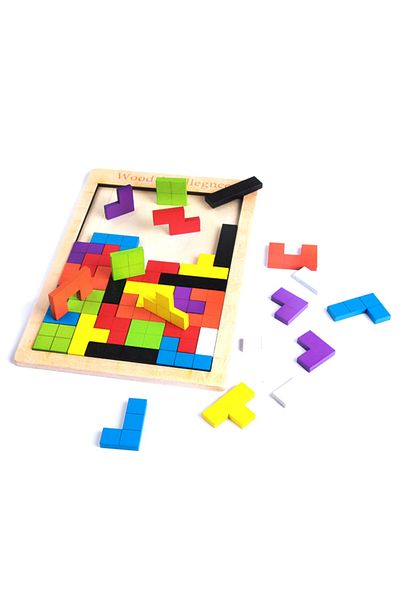 Generic 3d educational wooden toy for children in a geometric shape kt-055