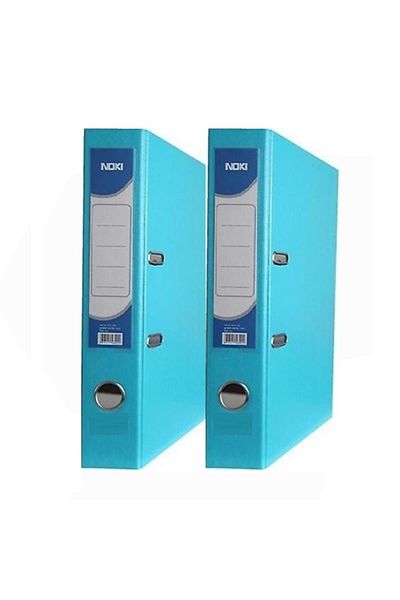 Noki Office Folder Turquoise Narrow Turquoise Office Folder with Rings 2 Pieces