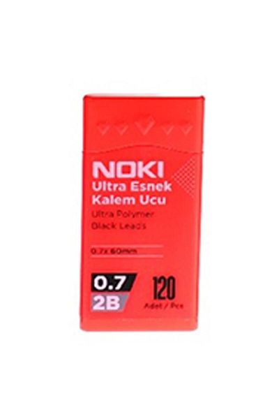 Noki Pen Tip Ultra Flexible 0.7mm 2B Black 120pcs Coral 1 Piece 0.7 Tip 120pcs Tube Flexible Soft Writing 0.7x6