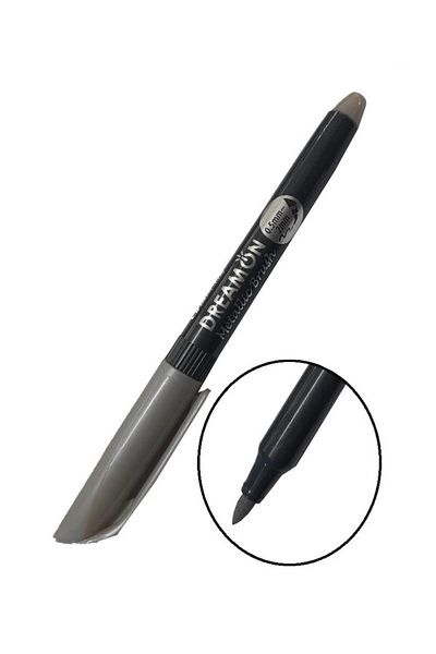 Artlantis Graphic Pen and Invitation Pen Metallic Silver Gray Lineplus Dreamon 1 Piece 0.5-2.0 Mm Metallic Brush