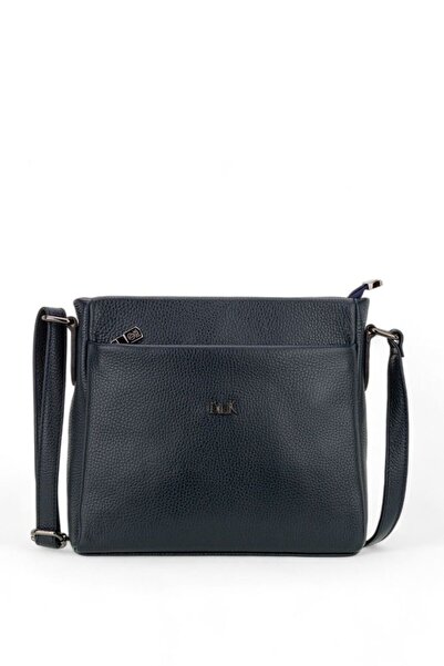 Bilik Deri Lacivert Kadın Çapraz Askılı Çanta BLM 1545