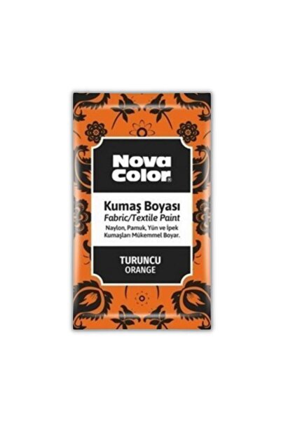 Nova Color Turuncu Kumaş Boyası Toz 12 gr 1 Adet Toz Kumaş Boyası Turuncu Kot...