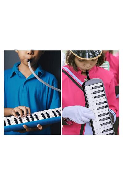 Genel Markalar Siyah Melodika 32 Tuş Bez Çantalı 1 Adet 32 Tuşlu Melodika Çantalı