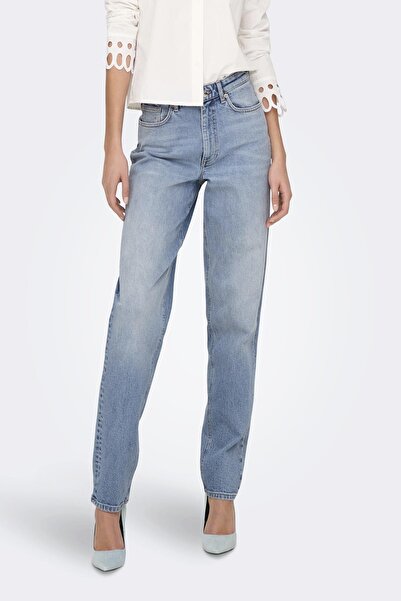 ONLY High Waist Wide Leg Onluıcy Stretch Cotton Jeans - Jeans Pants 15341427