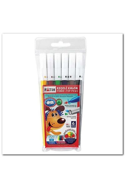 Fatih 6 Colors Felt Tip Crayons 34000