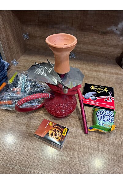 MEGAHED Masaüstü aliminyum mini nargile full set