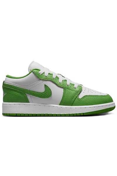 Nike Air Jordan 1 Low Se Bg Leather Sneaker Genuine Leather White Unisex Sports Shoes