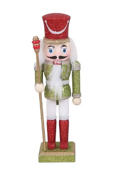 Showparty Wooden Nutcracker Lead Soldier New Year Figure 18 cm-1