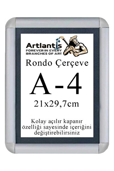 Artlantis Tak Çıkar Rondo Çerçeve A4 21x30 cm 1 Adet Açılır Kapanır Çerçeve A...