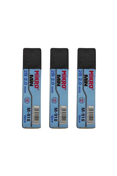 Mikro Pen Tip 2.0mm 2b 2b Pen Tip 2mm Black 3 Pieces
