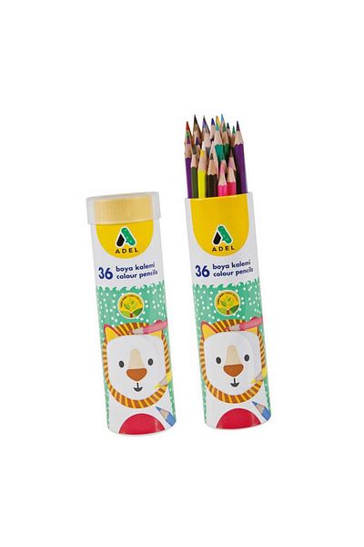 Adel 36 Colors Dry Paint Pen Metal Tube 1 Pack of 36