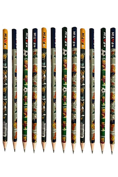 Artlantis Happy Bear Round Lead Pencil 12 Pieces 1 Pack Fatih Lead Pencil 2B ...