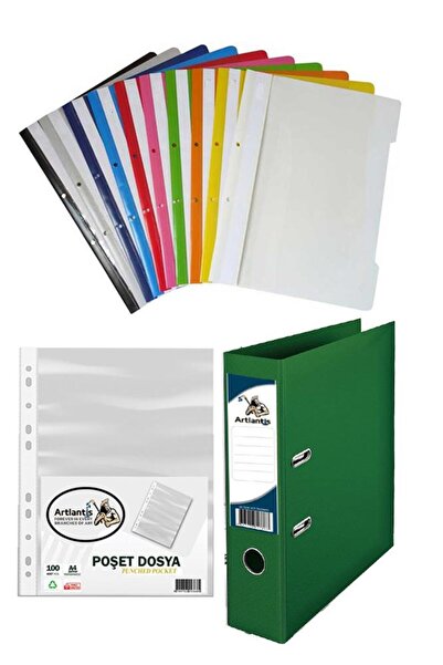 Artlantis مجموعة مجلد حلقة الموثق والحقيبة الخضراء للمكتب 1 قطعة مجلد مكتب 10...