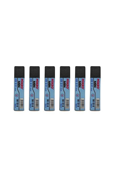 Mikro Pen Tip 2.0mm 2b 2b Pen Tip 2mm Black 6 Pieces