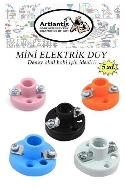 Artlantis Mini Duy 5 Adet Deney Duyu Proje İçin Küçük Ampul Yuvası Minyonet D...