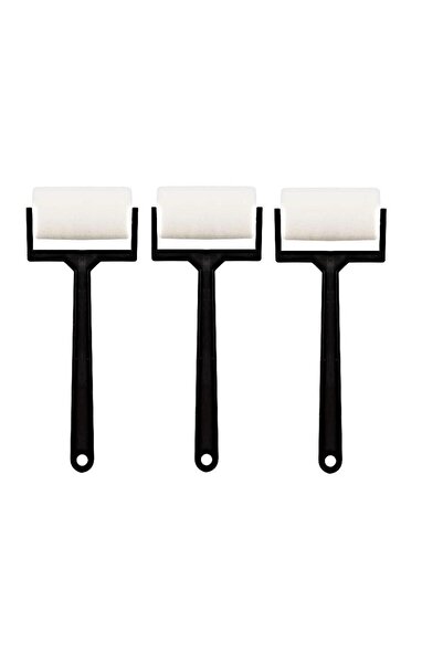 Fly Art Rulo Sünger Boya Fırçası Büyük Boy 3 Adet Flyart Sanatsal Rulo Fırçası Sünger Büyük Boy 3 Adet