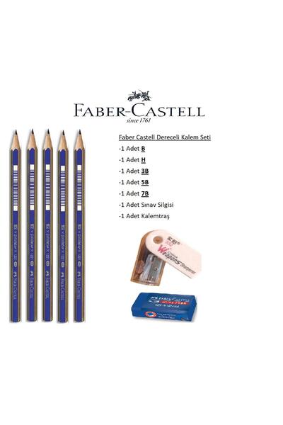 Faber Castell Resim Kalemi Faber Dereceli Kalem Seti Karakalem Seti B H 3b 5b...
