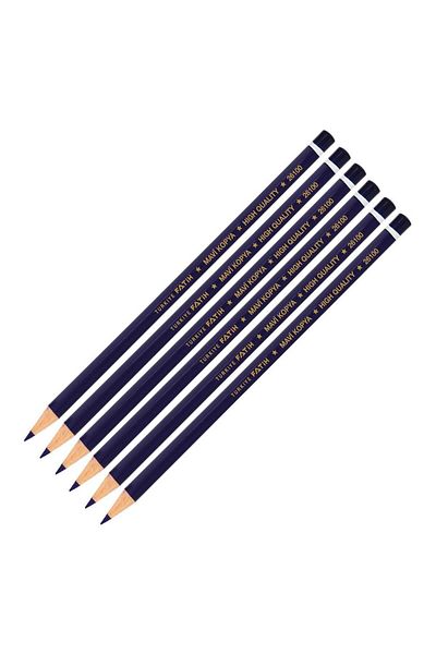 Fatih Blue Pencil Copy 6 Pieces Blue Pencil Head Pencil 6 Pieces