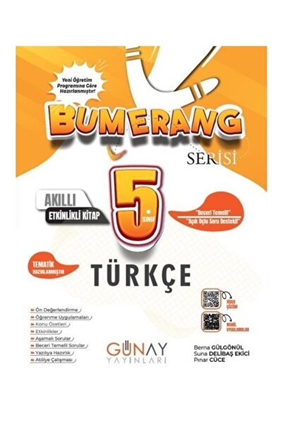 Günay Yayınları Günay Yayınları 5. Sınıf Bumerang Etkinlikli Türkçe