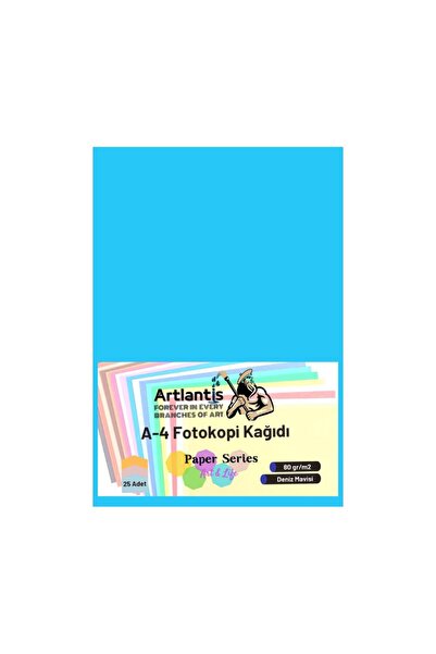 Artlantis ورق تصوير A-4 ملون باللون الأزرق البحري، عبوة واحدة مكونة من 25 ورق...
