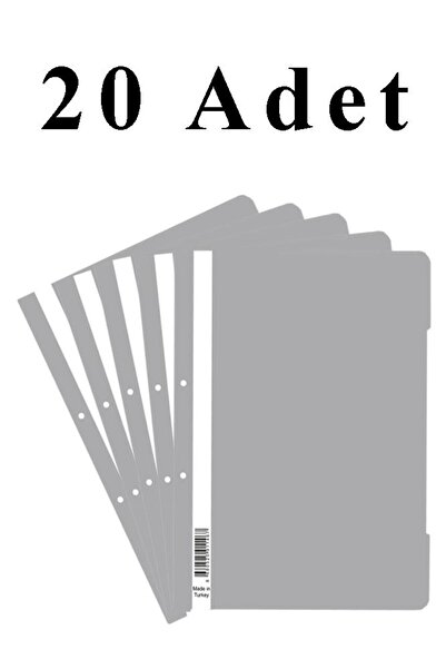 Artlantis 20 komada A4 sive karike sa prstenom, 1 paket, ekonomične karike sa...
