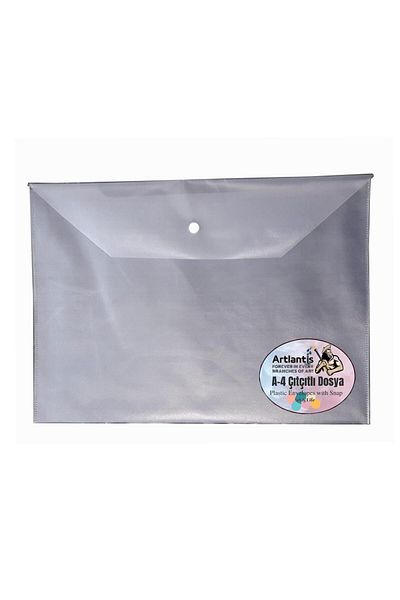 Artlantis A4 Snap Fastener White Transparent Colored Envelope File 1 Piece Snap File 1 Piece
