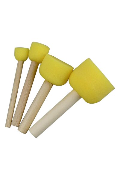 Artlantis Pompom Sponge Brush Set 4 Pieces 1 Pack Sponge Pompom 4 Pieces 1 Pack