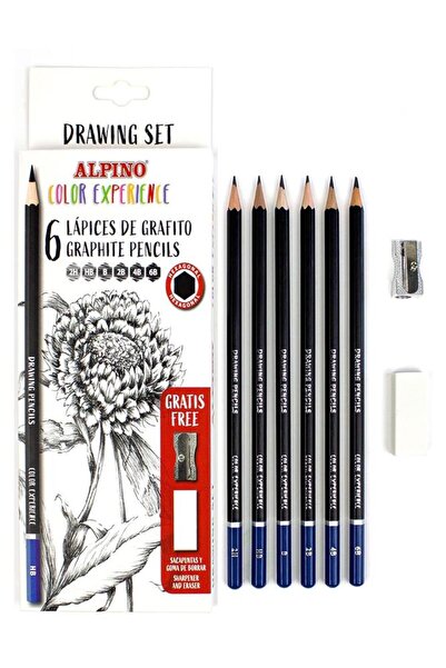Artlantis Alpino Color Experience 6 lı Grafit Kalemi 1 Paket Dereceli Çizim K...