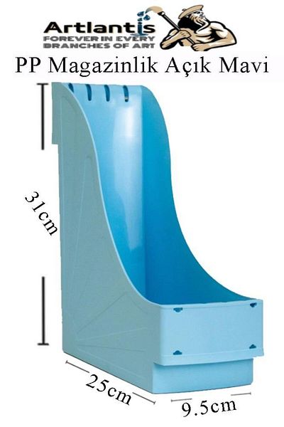 Artlantis 1 Plastic Magazine Holder - A4 File and Desk Organizer Folder, for Office and Classroom