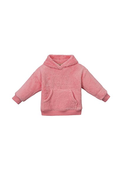 Lolons Welsoft Tkanina Sa kapuljačom Djevojačka majica Roza