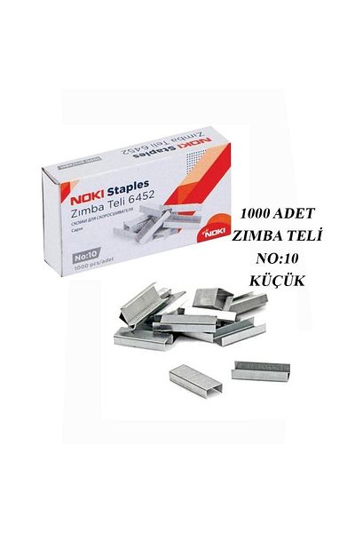 Noki Nickel White Staples - 1000Pcs, Small No:10, 1 Pack 6452